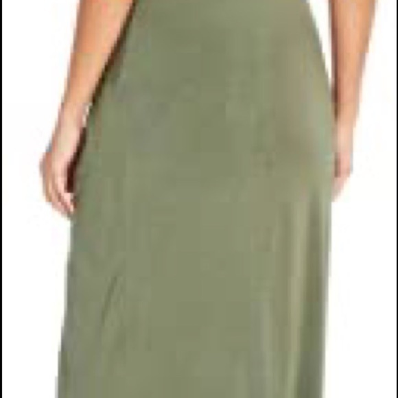 Three dots womens twist front dress olivine color size medium. Sleeveless - Picture 3 of 14